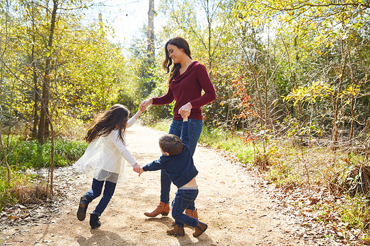 family at state park